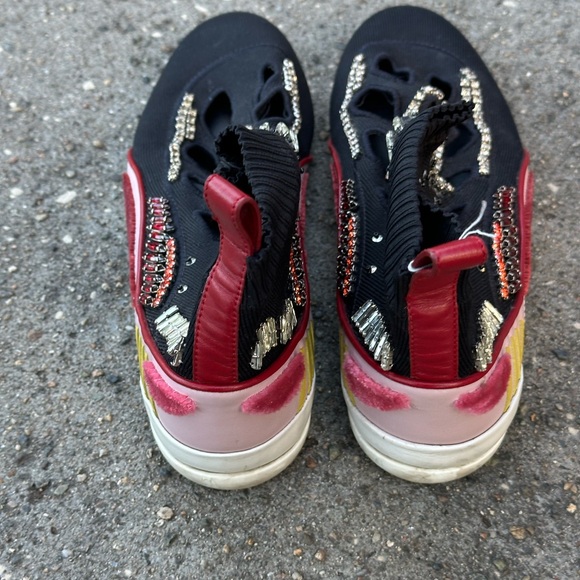 Valentino sock sneakers with embroidery and studs - Picture 4 of 6